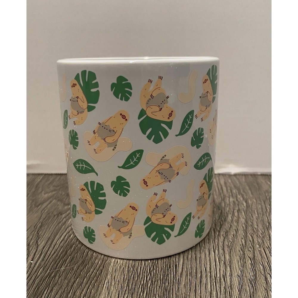 Pusheen Cat Garden Ceramic Planter Sloth 5" Pusheen Box Exclusive NEW